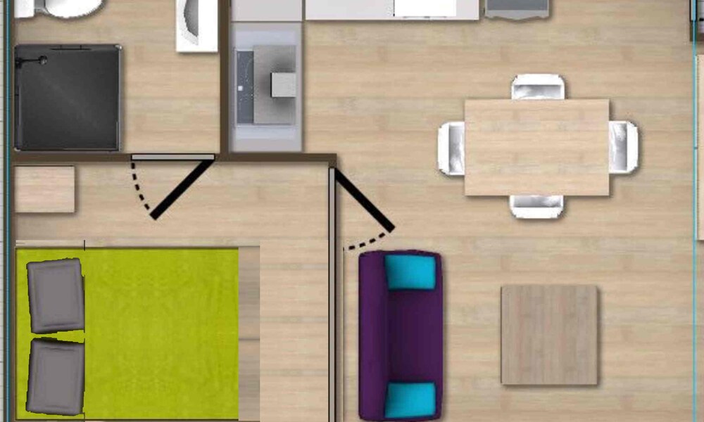 Plan détaillé de l'appartement Le 1886 au Mont-Dore